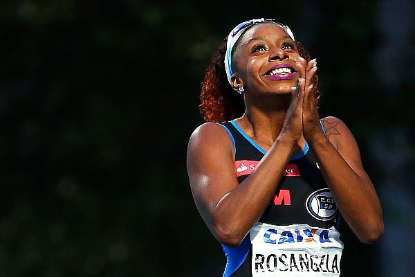 Rosângela Santos melhorou sua marca pessoal nos 100 m rasos em Eugene (EUA)