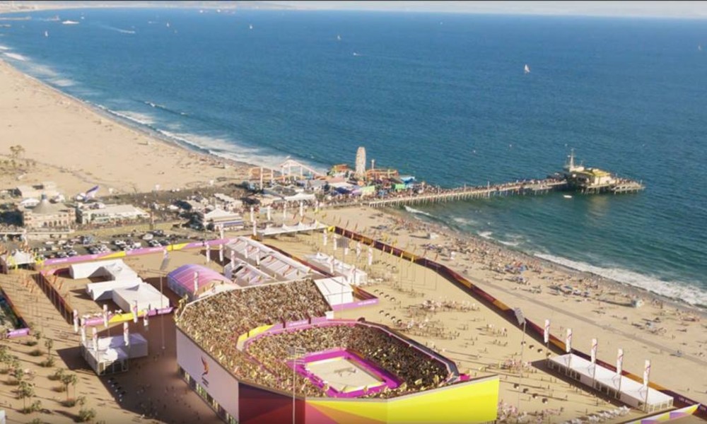 vôlei de praia em Santa Monica Los Angeles-2028