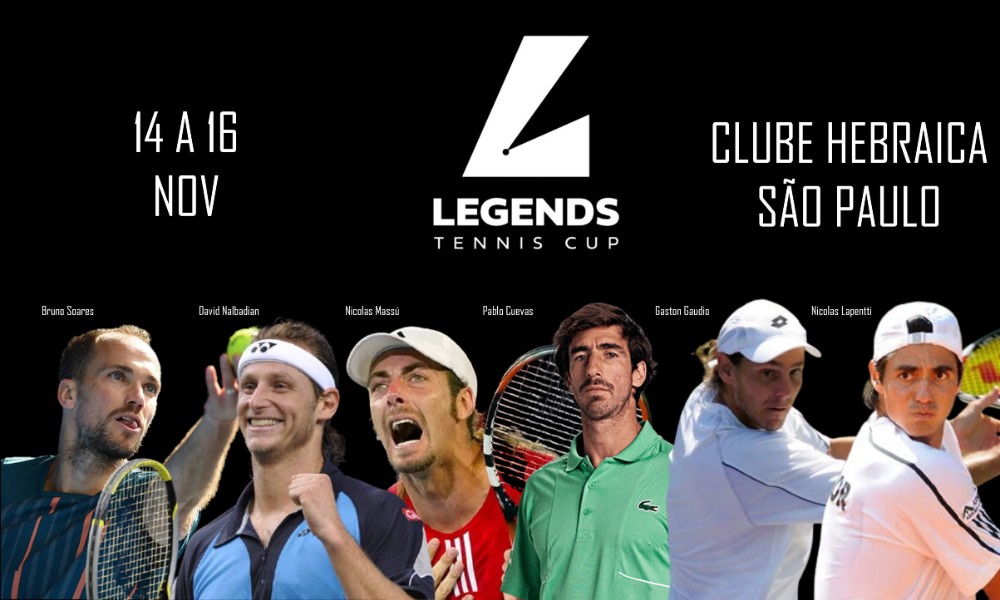 tênis Legends Cup seis grandes nomes do tênis sul-americano