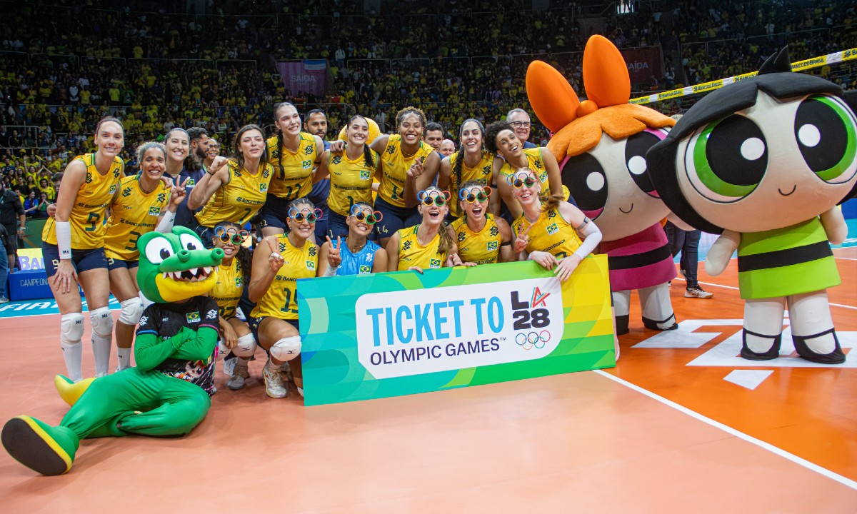 Seleção brasileira feminina de vôlei Sul-Americano Pré-Olímpico Rio de Janeiro